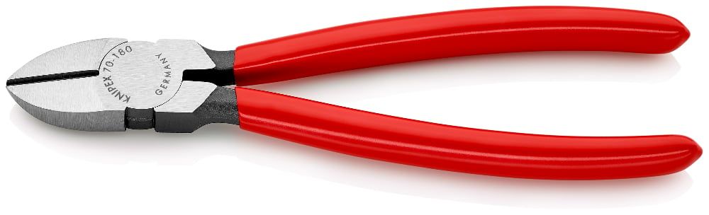 Бокорезы, L-180 мм, твёрдость кромок 62 HRC, чёрные, обливные рукоятки   ...KNIPEX 7001180