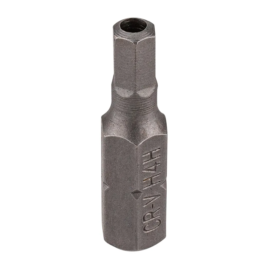Бита 6-гранная 4ммх25ммL, 1/4'' с отверстием RockFORCE Rock FORCE RF-124S2504