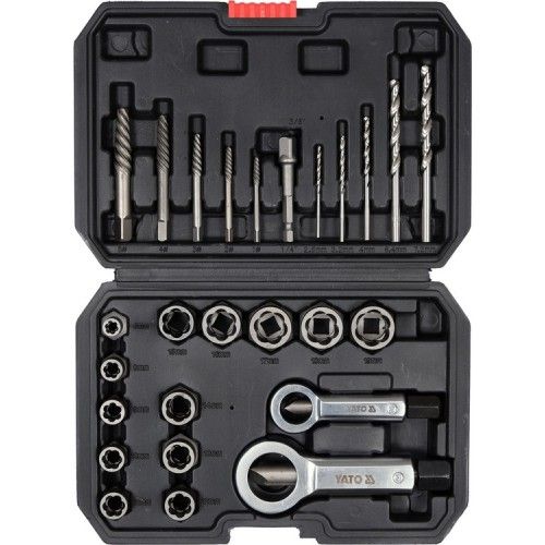 Головки для скрученных гаек 6-19mm. 3/8" (набор 26пр.) HSS/CrMo 42  YATO YT-06037