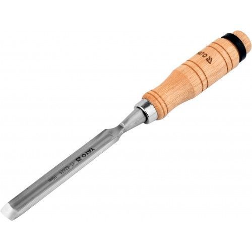 Стамеска полукруглая 19мм, деревянная ручка,  YATO YT-62825