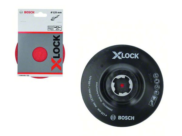 Аксессуар_Тарелка опорная X-LOCK 125 мм (с липучкой) BOSCH 2.608.601.722