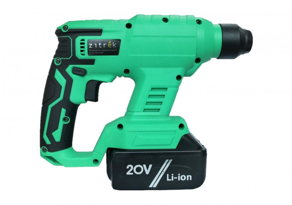 Перфоратор аккумуляторный, 20В, 2АКБ 4,0 Ач, 3000 уд/мин, Zitrek Destroyer SET 2