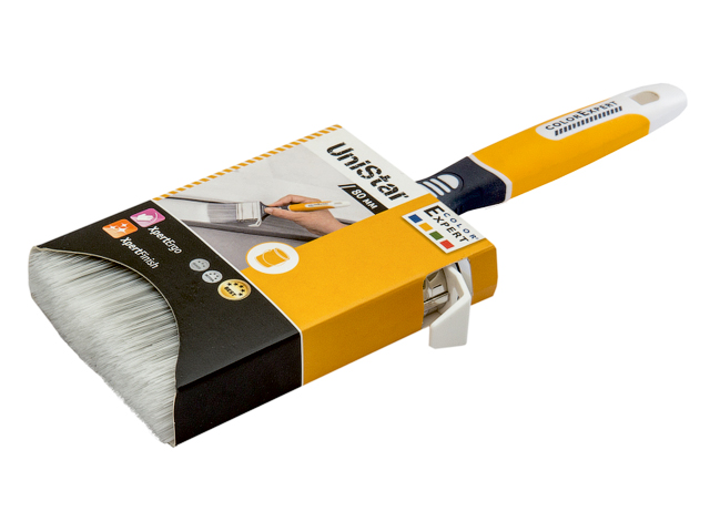 Кисть плоская 3.5"-80mm синтетическая щетина (лаки) (для всех видов лака) COLOR EXPERT 81518002