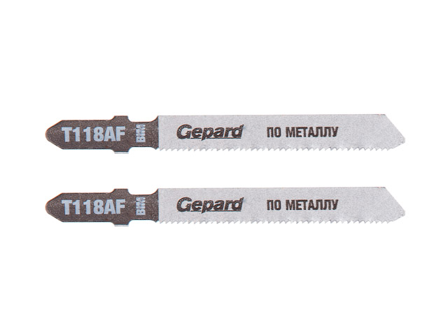 Пилка лобзиковая по металлу, T118AF, 2 шт.,  GEPARD GP0615-18