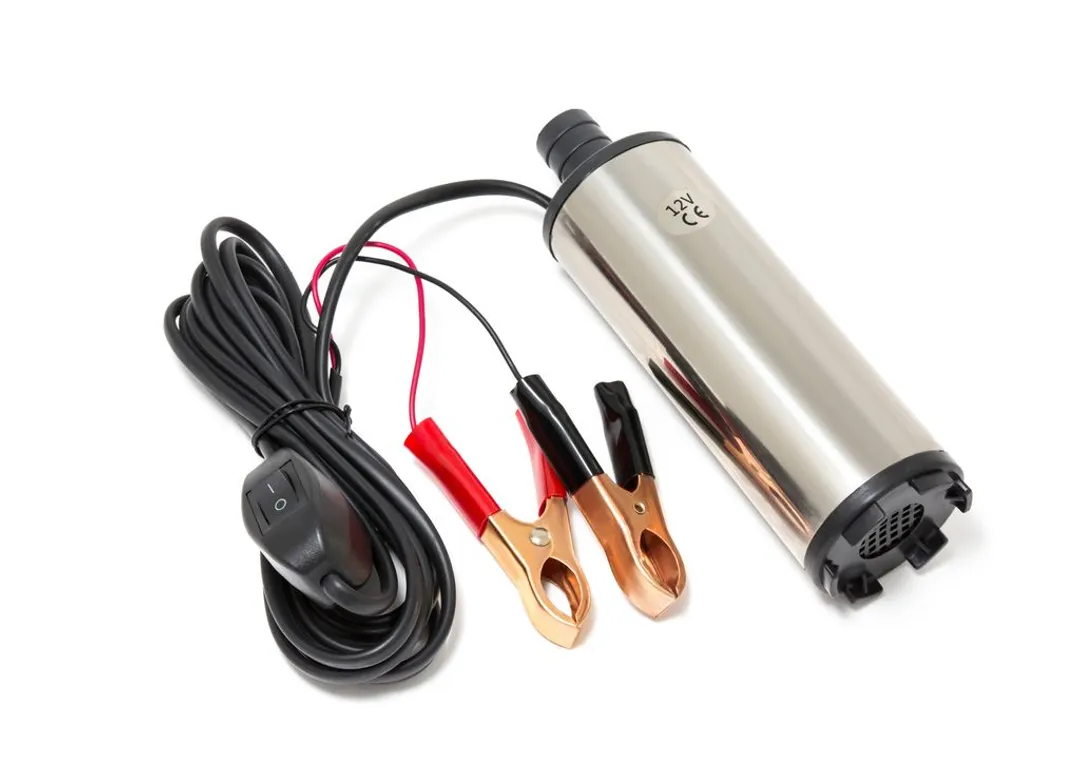 Насос для перекачки топлива (12V, 60W, 30л/мин, ?51мм, ? выходного отв. 19мм) Rock FORCE RF-ST33-12