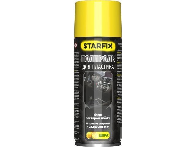 Полироль для пластика цитрус (аэрозоль) 650 мл STARFIX SM-29632-1