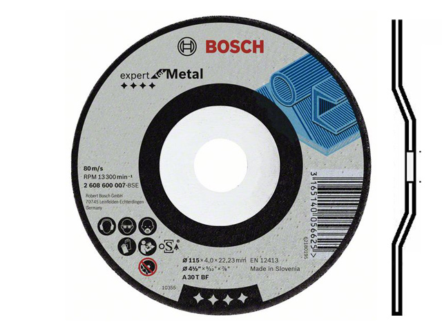 Круг обдирочный 150x6x22.2 mm для металла  BOSCH 2608600389