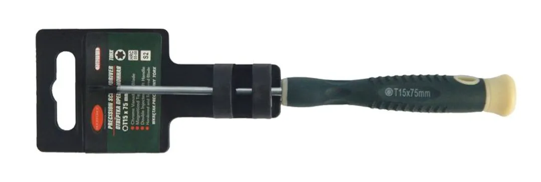 Отвертка TORX с отверстием ювелирная T7Hх40мм  Rock FORCE RF-73704007
