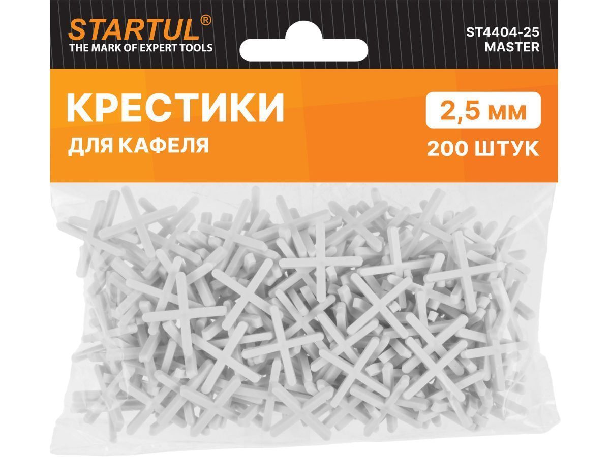 Крестики д/кафеля 2,5мм 200шт MASTER (ST4404-25) (СВП) STARTUL ST4404-25