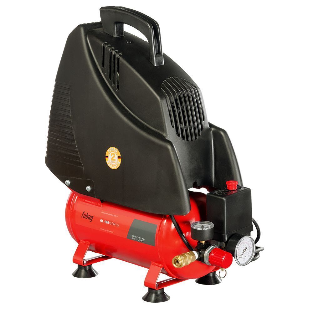Компрессор OL 195/6 CM1.5 (180л/мин_6л_8бар_1.1кВт)FUBAG 646033