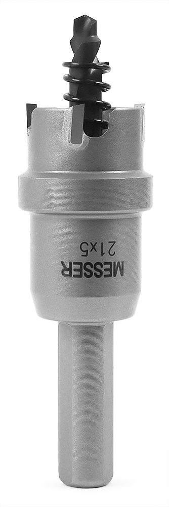 ТСТ коронка 21X5 с центрирующим сверлом и толкающей пружиной  ...MESSER 20-05-021