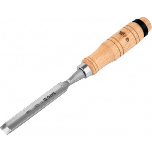 Стамеска полукруглая 14мм, деревянная ручка,  YATO YT-62823