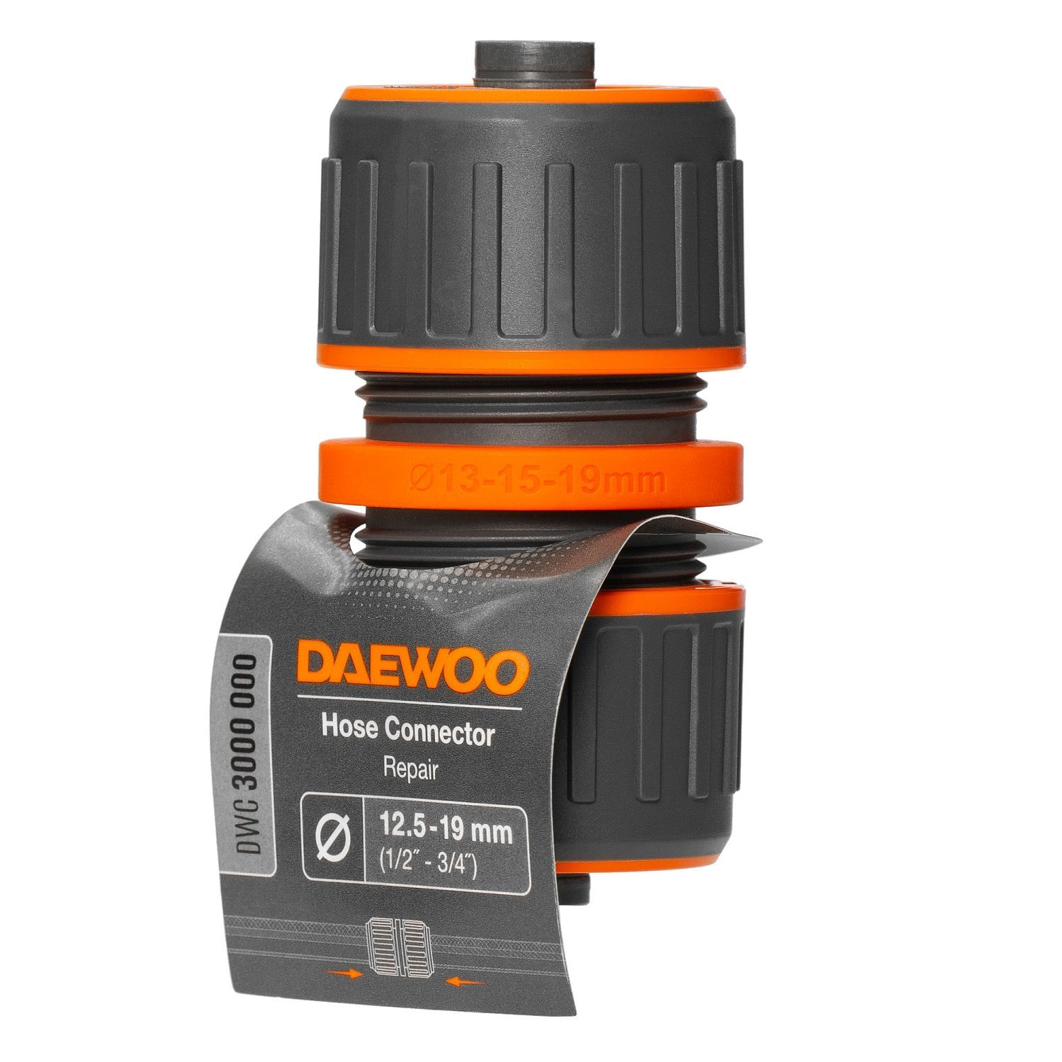 Муфта ремонтная универсальная для шланга 13-15-19 мм (1/2 " – 5/8" – 3/4 ") DAEWOO DWC 3000 000