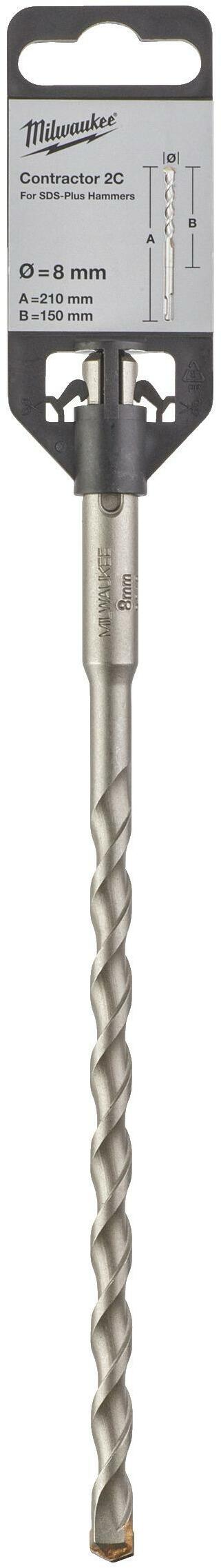 SDS-plus бур Contractor 2C  8 х 210 мм, MILWAUKEE 4932471229