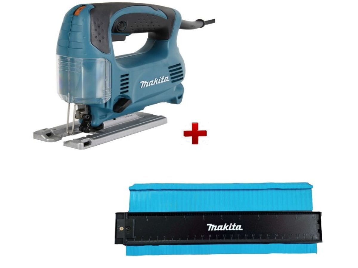 Лобзик электрический 4329 в кор. + АКЦИЯ контурный шаблон в подарок (450 Вт, пропил до 65 мм + АКЦИЯ...MAKITA 4329A1