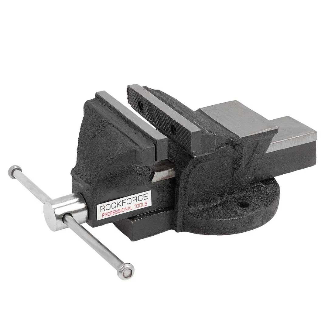Тиски стальные с наковальней 4"-100мм Rock FORCE RF-6540204