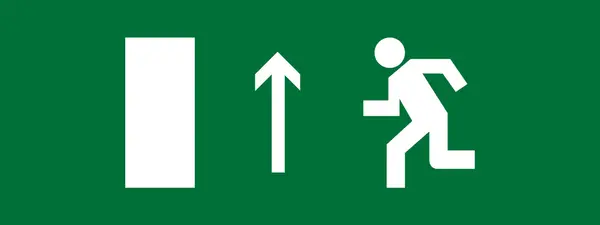 Пиктограмма "Направление прямо" 320х120мм (для EXIT, SAFEWAY-40)  EKF pkal-01-05