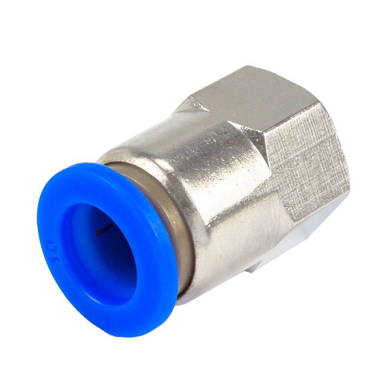Фитинг для пластиковых трубок 10мм с внутренней резьбой 1/8" Forsage F-SPCF10-01