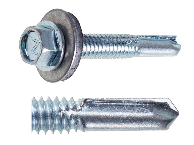Саморез кровельный 5.5х51 mm цинк, шайба с прокладкой, PT5 (40 шт.)  ...STARFIX SMP2-53771-40