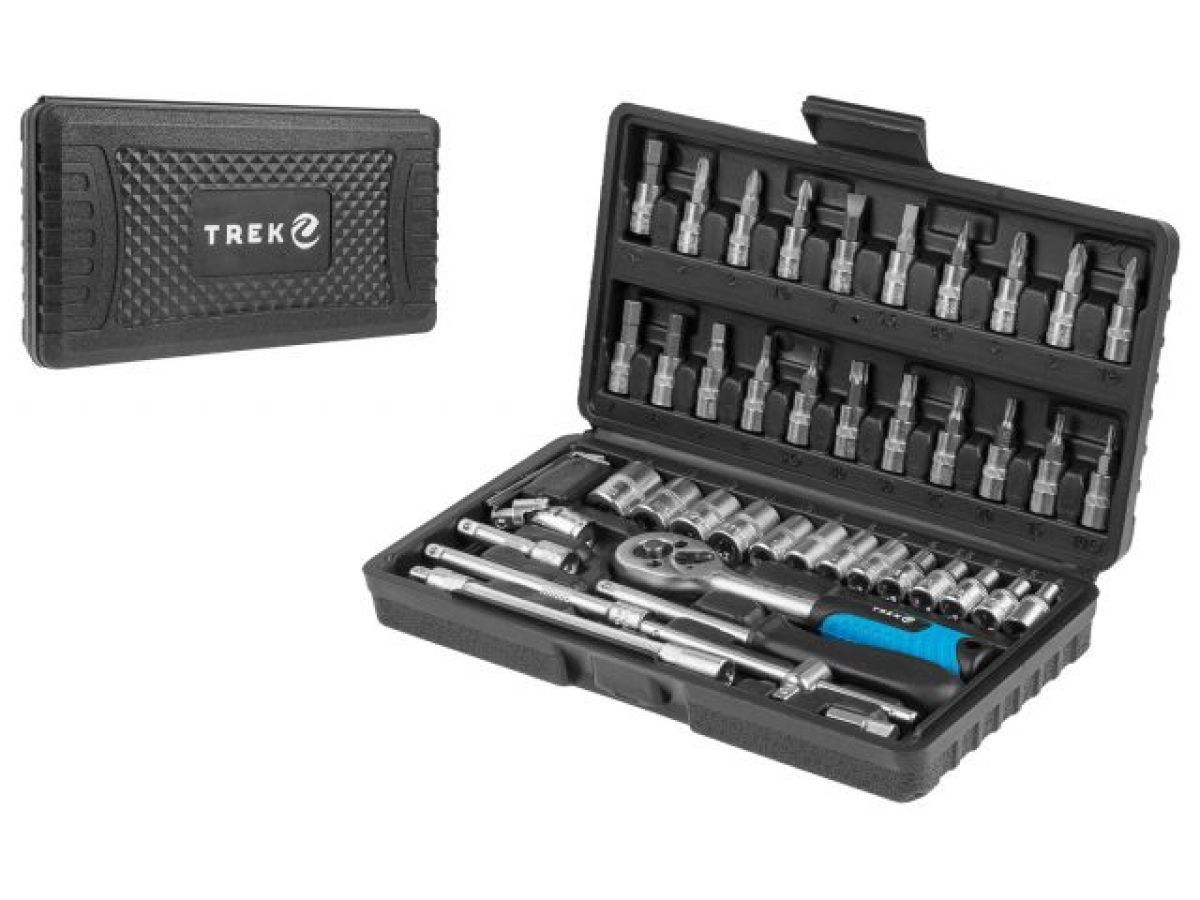 Набор головок и бит 46 пр. (1/4", 6 граней) TREK TR13046