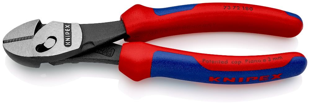 Бокорезы особой мощности  TwinForce®, L-180 мм, чёрные, 2-комп. рукоятки    ...KNIPEX 7372180