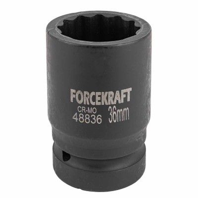 Головка ударная 1", 36мм (12гр.)  FORCEKRAFT FK-48836