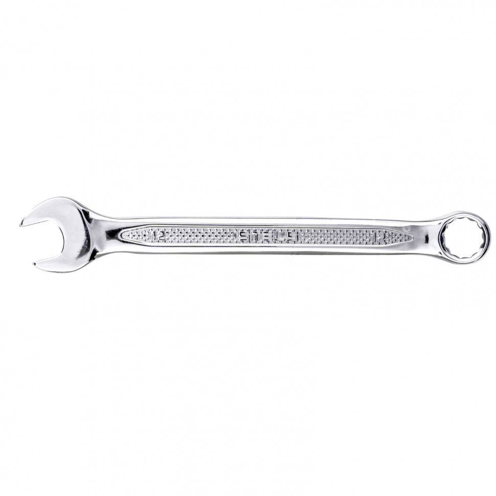 Ключ комбинированный, 12 mm, CrV, антислип  Stels 15249