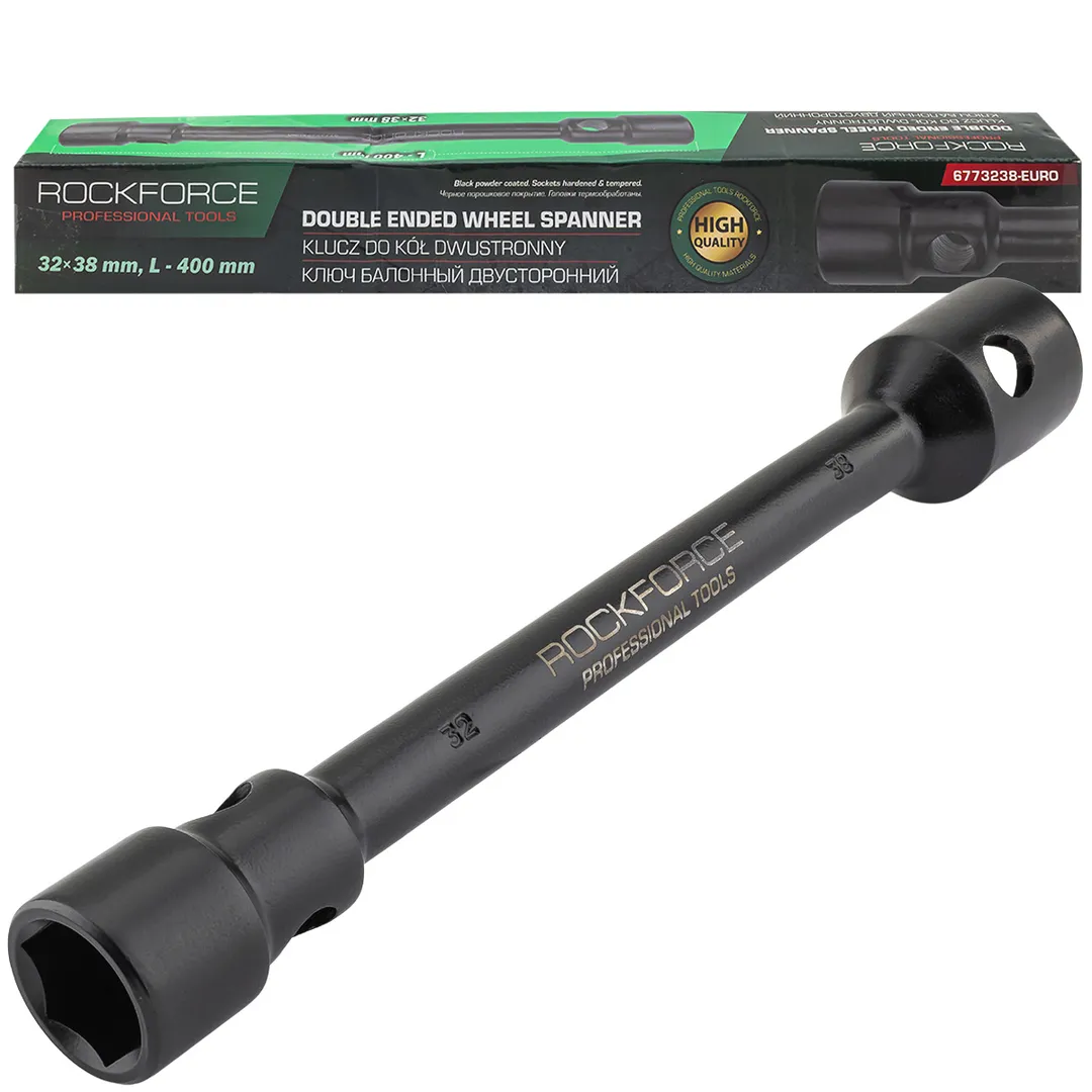 Ключ балонный двусторонний 32х38мм RockFORCE Rock FORCE RF-6773238-EURO