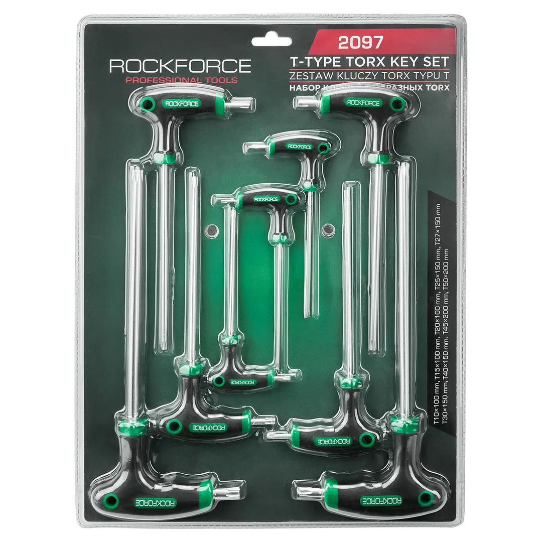 Ключи T-образные TORX, набор 9пр. RockFORCE Rock FORCE RF-2097