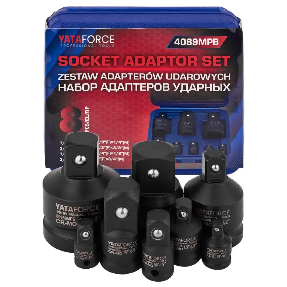 Адаптеры ударные, набор 8пр.  YATAFORCE YF-4089MPB