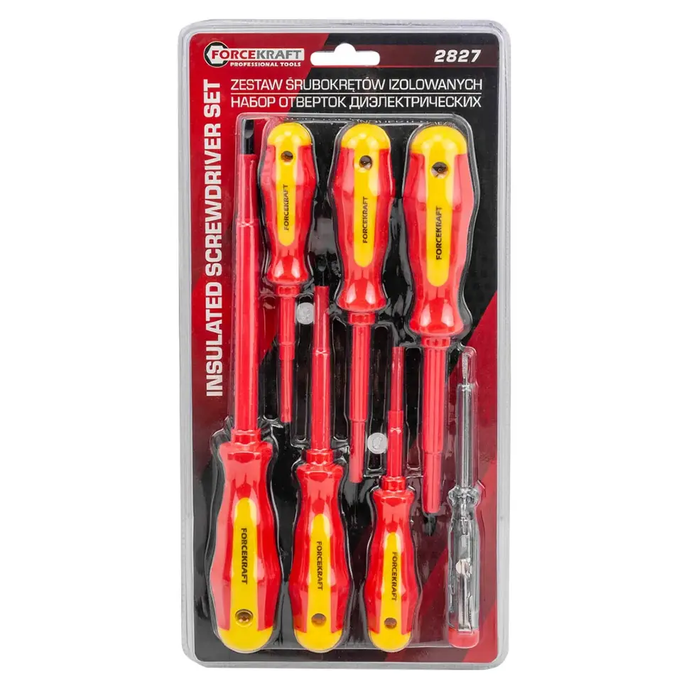 Отвертки диэлектрические, набор 7пр.  FORCEKRAFT FK-2827
