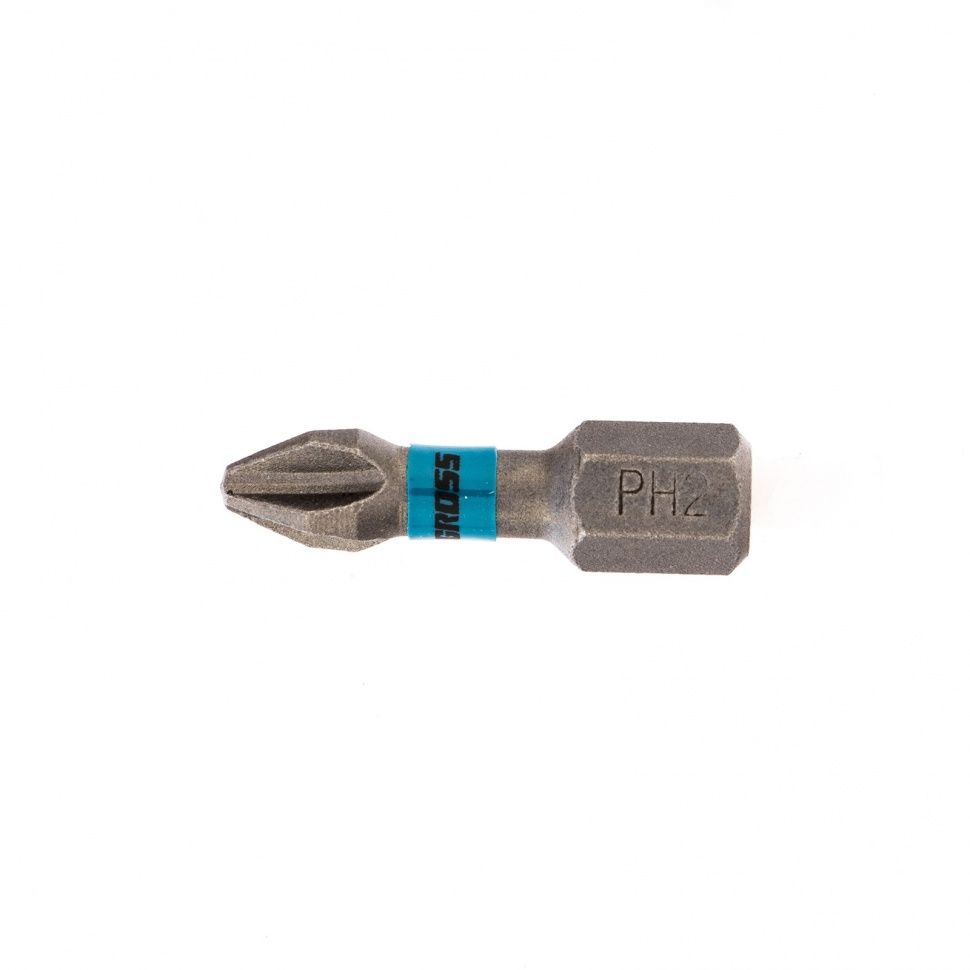 Набор бит торсионных PH2x25 mm, для ударных шуруповертов, 10 шт. Gross 11482