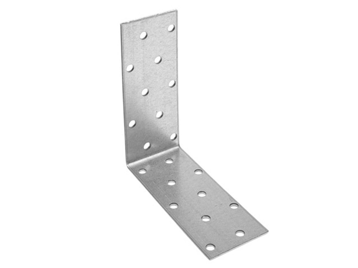 Уголок крепежный равносторонний 40х100x100 mm KUR белый цинк STARFIX SMP-25842-1