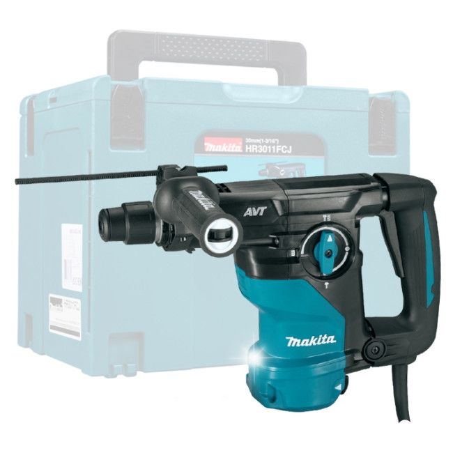 Перфоратор SDS-plus (1050Вт/3.6Дж/AVT/Подсветка/Makpac 4)  MAKITA HR3011FCJ