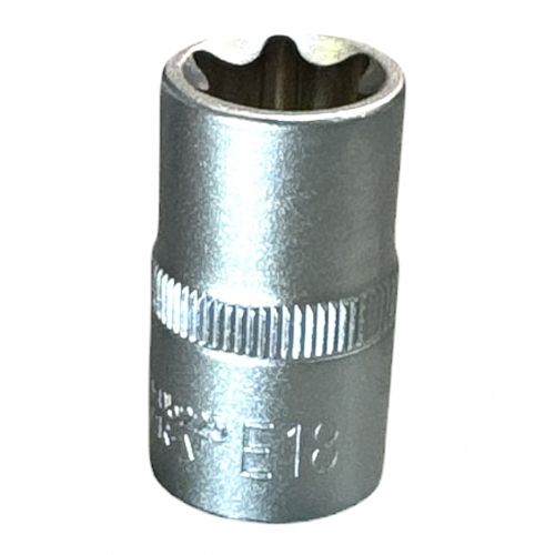 Головка торцевая 1/2" TORX Е18, L38 мм, CrV H-D HD-05225