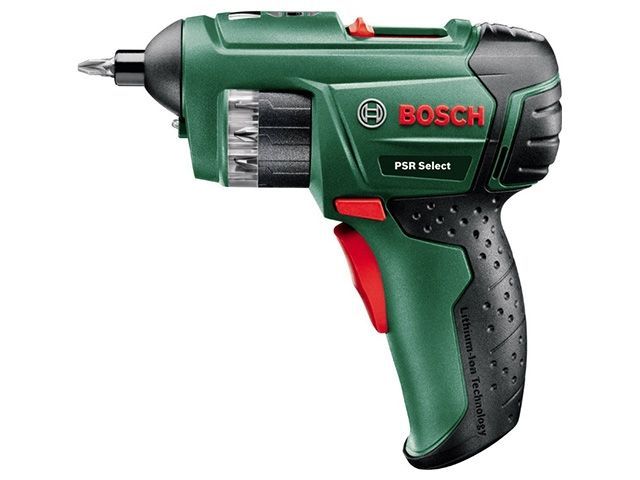 Аккум. шуруповерт PSR Select ,3.6 В, 1АКБ  1.5 А/ч Li-Ion, 1 скор., 5 Нм, шурупы до 5 мм,   ...BOSCH 603977021