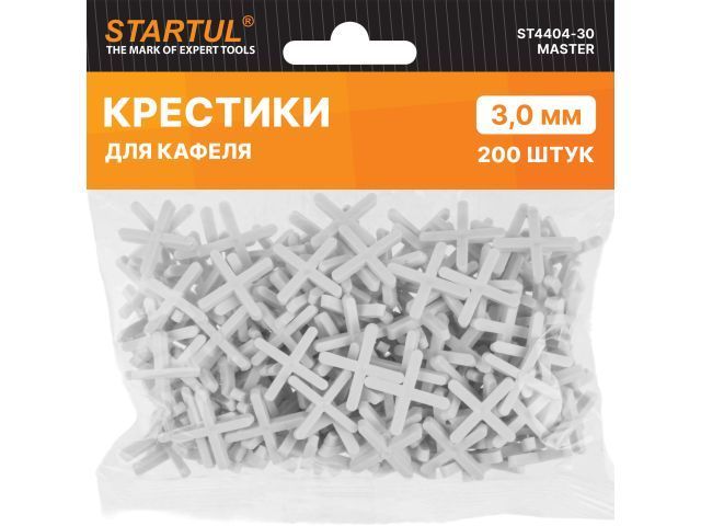 Крестики д/кафеля 3,0мм 200шт MASTER (ST4404-30) (СВП) STARTUL ST4404-30