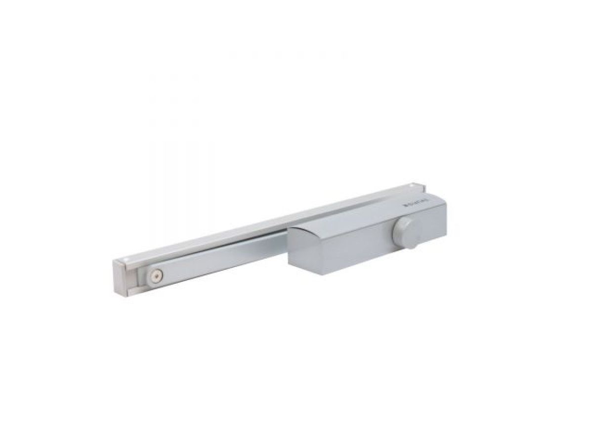 Доводчик дверной БУЛАТ PROFI  ДД 802/3 AH-S (40-80 кг) серебро, морозостойкий со скольз. УЗК 15011