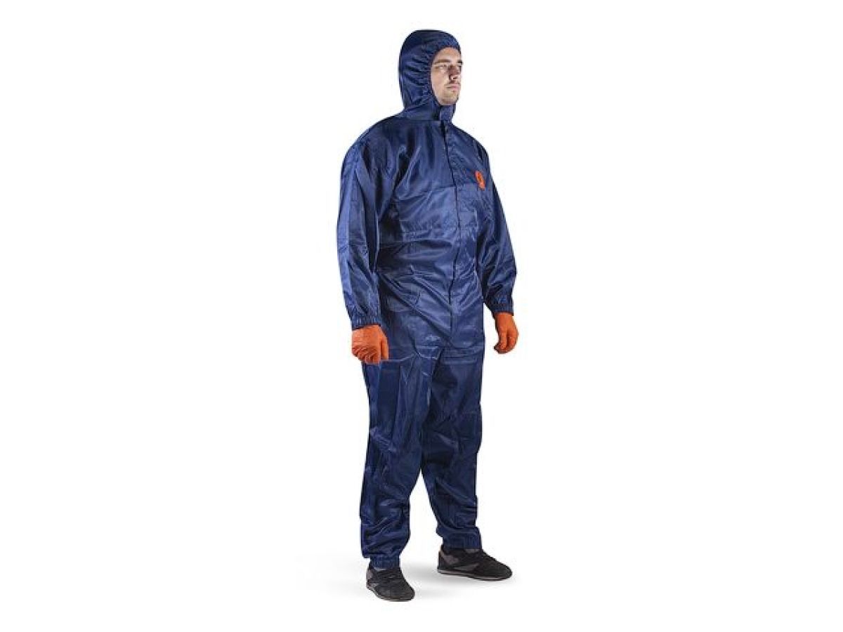 Защитный комбинезон многоразовый JPC75b (р-р XL) (Цвет: синий) JETA SAFETY JPC75b-XL