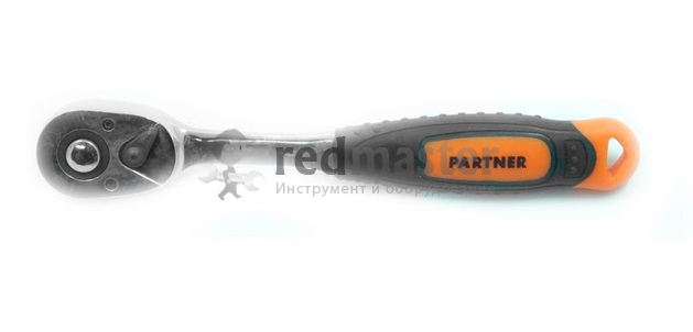 3/8 Трещотка с прорезиненной ручкой (72 зуба)  Partner PA-80372