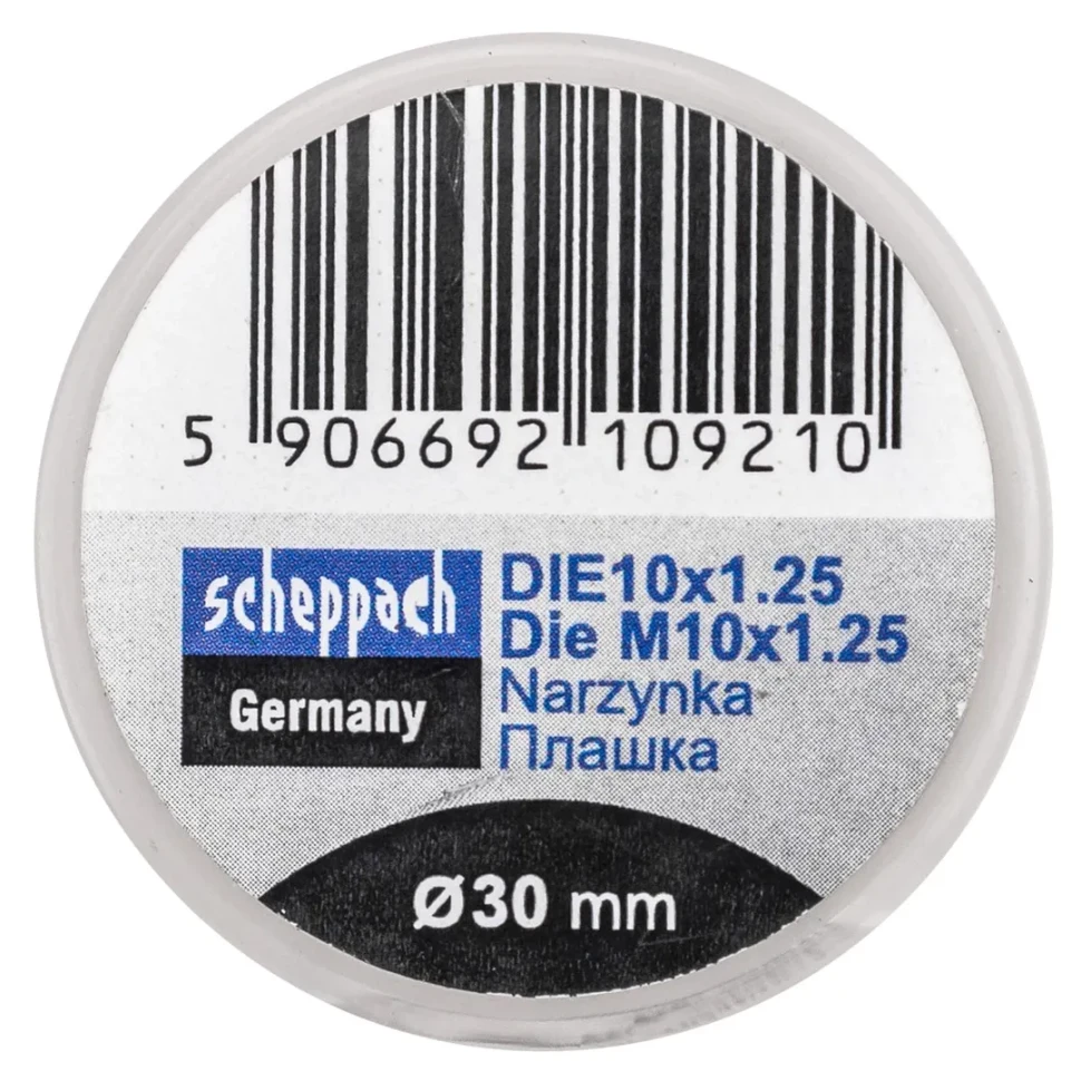 Плашка M10x1,25/Ф30  Scheppach Sch-DIE10x1.25