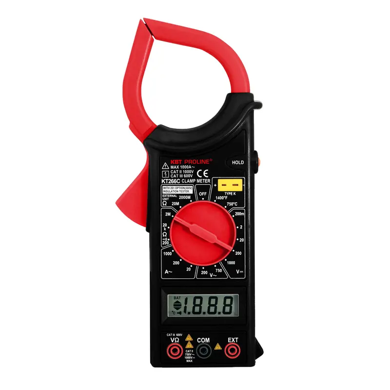 Токовые клещи цифровые KT 266C серия PROLINE (КВТ) КВТ 79132