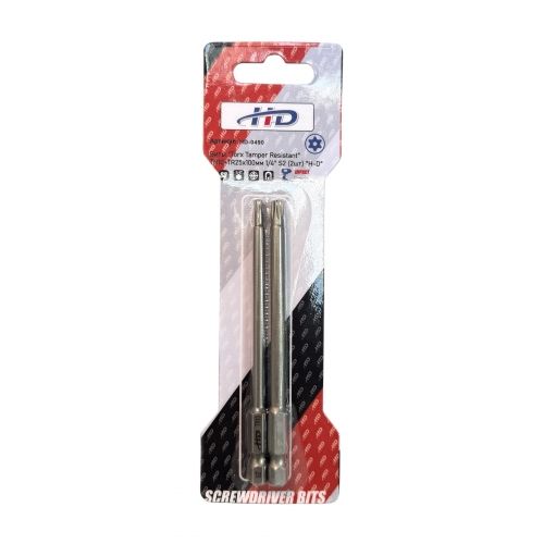 Биты "Torx Tamper Resistant" TR10+TR25х100мм 1/4" S2 (2шт)   H-D HD-0490