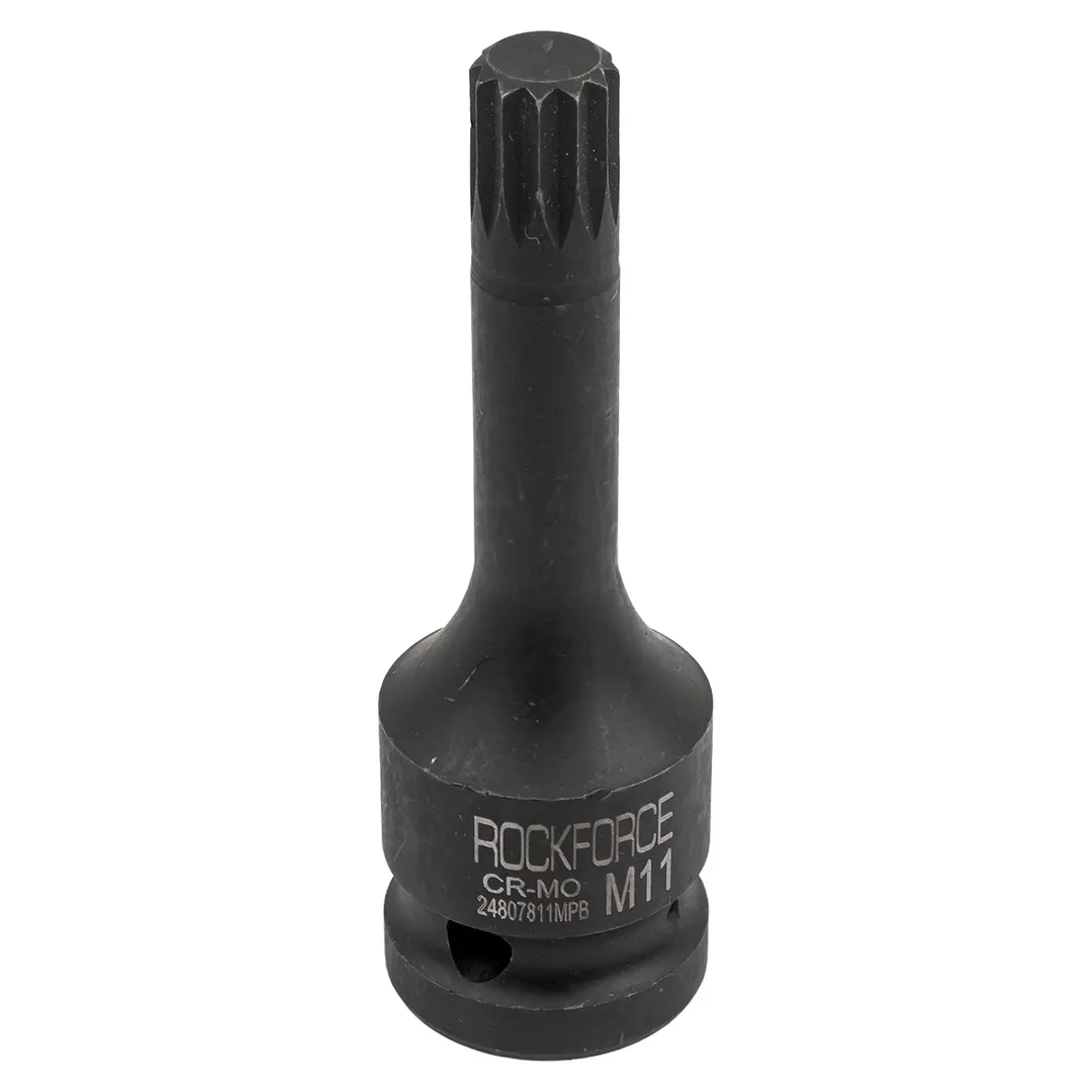 Головка-бита SPLINE ударная M11,1/2"  Rock FORCE RF-24807811MPB