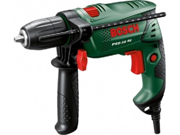 Дрель ударная PSB 680 RE 680Вт, 1/2", 50-3000об/мин, 9Нм,  BOSCH 603128022
