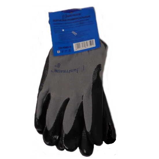Перчатки универсальные (серые), с полиуретановым покрытием. р-8  ...UNITRAUM UN-N002-8