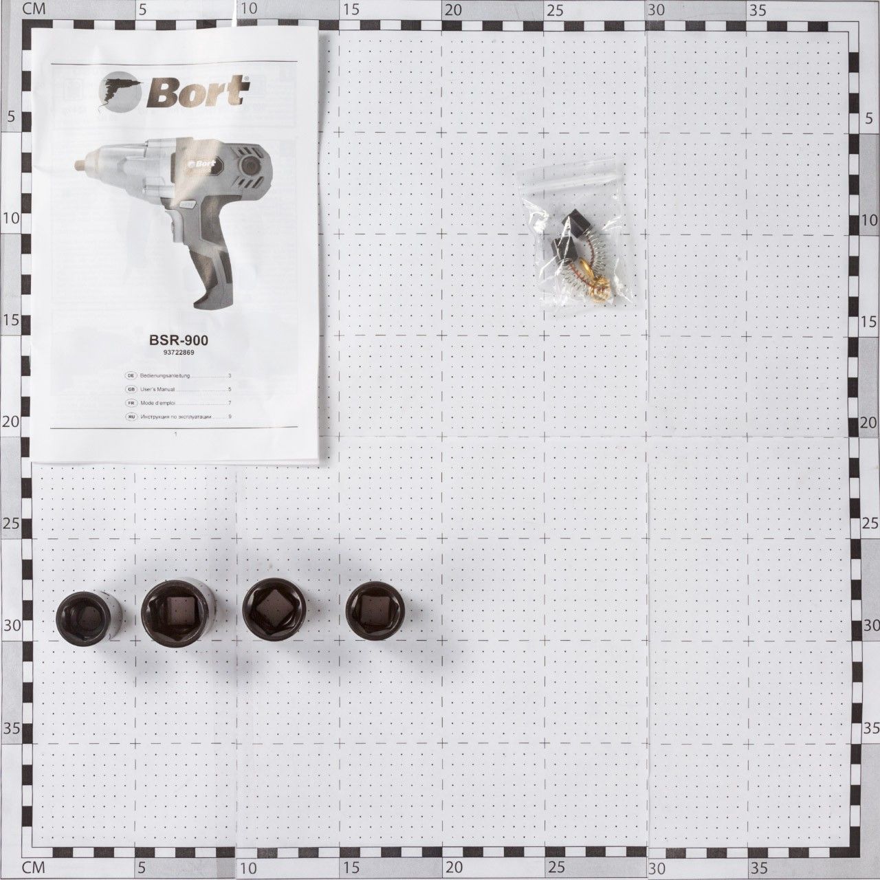 Гайковерт сетевой 900Вт, 1/2", 350Нм, 0-2300об/мин, Bort BSR-900