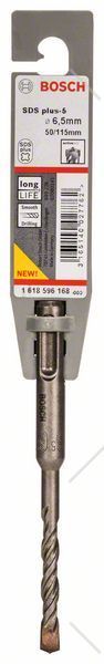 SDS-plus-5 бур, 6.5 x50x115 мм (1 шт), BOSCH 1.618.596.168