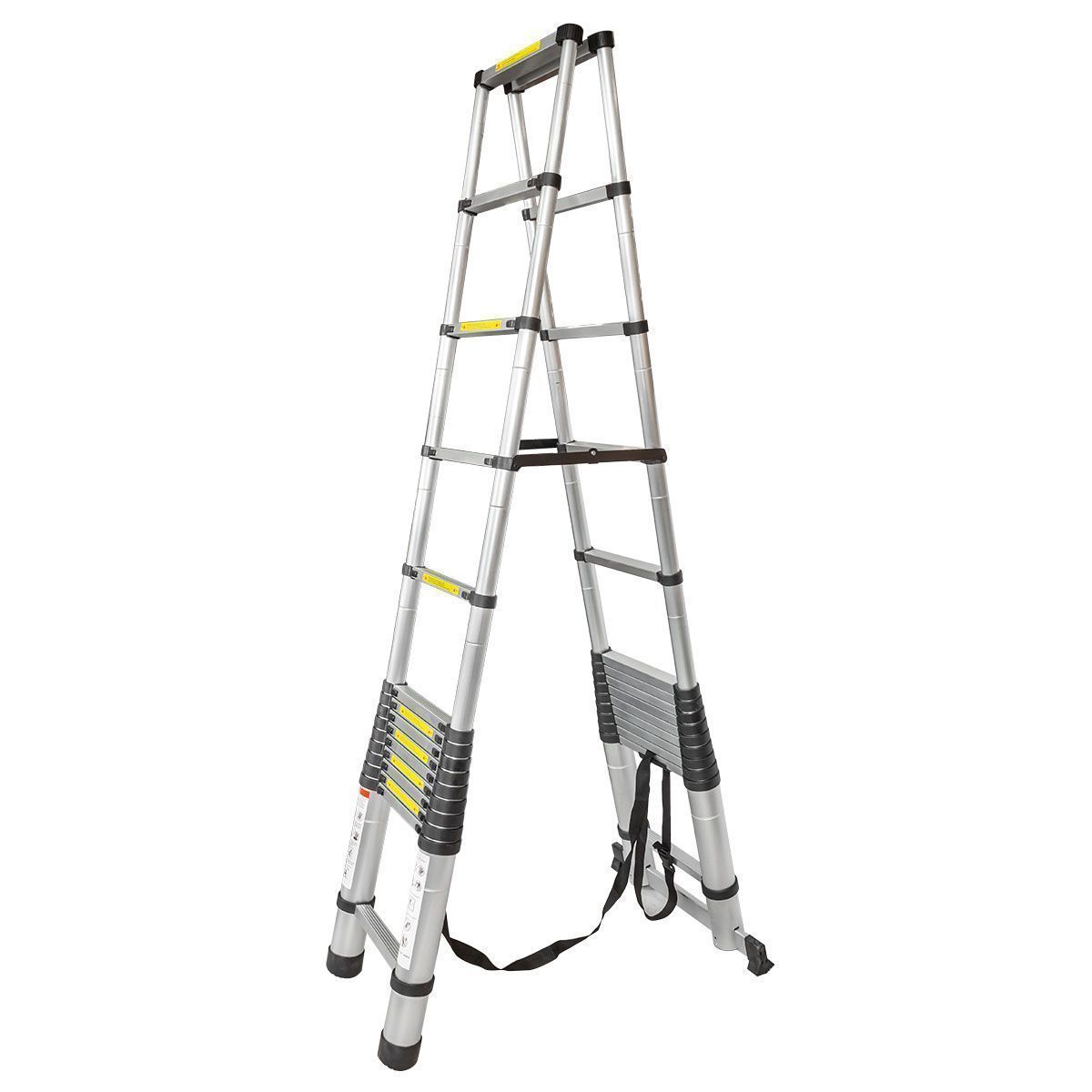 Стремянка телескопическая алюм. бытовая 4.4м (15+15 ступ.) Forsage F-UP440-2
