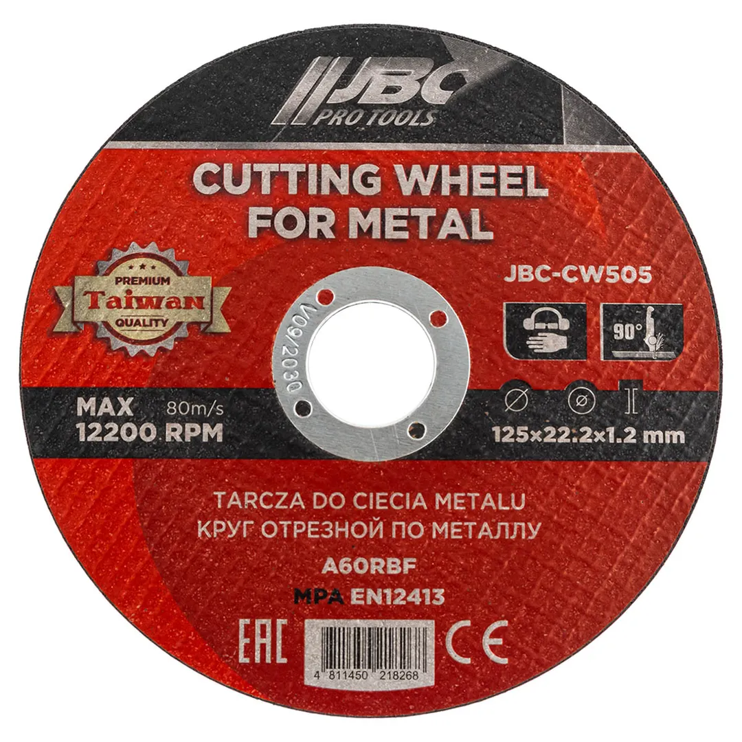 Круг отрезной по металлу 125x1.2x22.2мм  JBC JBC-CW505